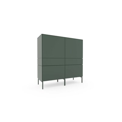 Highboard 3900 - Lack matt, Dunkelgrün 129536