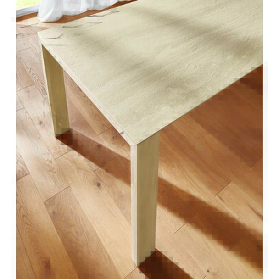 Esstisch Cambre - LB ca. 220x90 cm, ausziehbar, Keramik, Beige