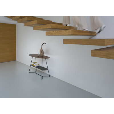Konsolentisch Fano - BHT ca. 120x75x45 cm, HPL, Graubraun