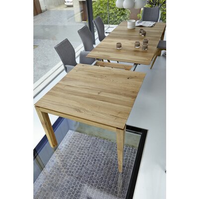 Esstisch 3400 - ausziehbar, LB ca. 200x100 cm, Asteiche massiv, Geölt, Gedrehter Fuss