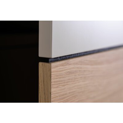 Drehtürenschrank Matera - BHT ca. 251x235x60 cm, Lack Matt, Kaschmir, Eiche, Milk