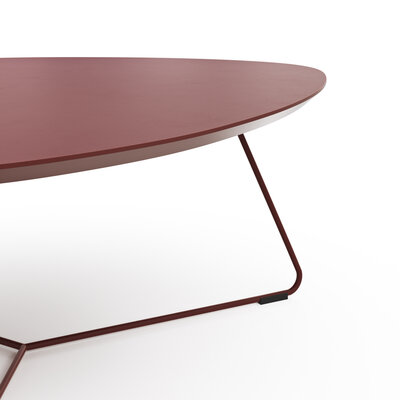 Couchtisch Fano - LBH ca. 87x78x33 cm, Fenix, Bordeaux