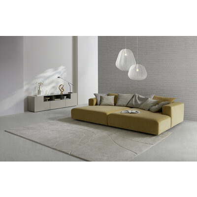 Sideboard 3900 - BHT ca. 220x62x45 cm, Lack, Kaschmir