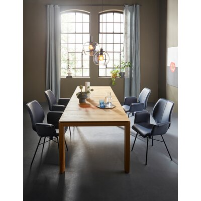 Esstisch 3400 - ausziehbar, LB ca. 200x100 cm, Asteiche massiv, Geölt, Gedrehter Fuss