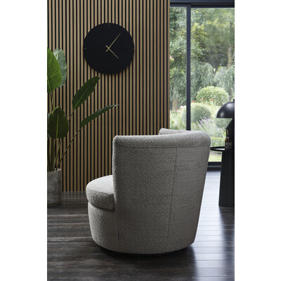 Sessel Cativa -  drehbar, Stoff, Graubeige