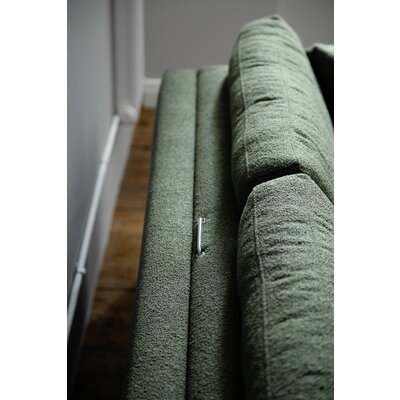 Sofa Nuoro - 3-Sitzer inkl. Schlaffunktion, Stoff, Olivgrün