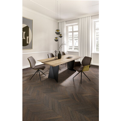 Esstisch 3100 - LB ca. 200x100 cm, beiseitig ausziehbar, Asteiche massiv, Geölt