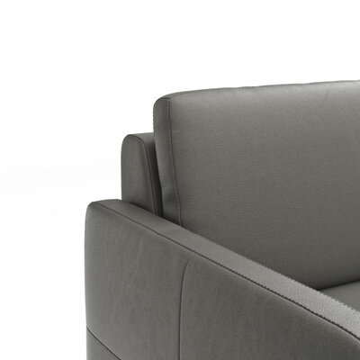 Sofa Arima N - 2-Sitzer, Leder, Anthrazit