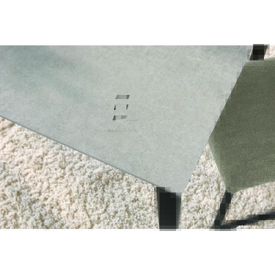 Esstisch Cambre - LB ca. 160x90 cm, Keramik, Grau