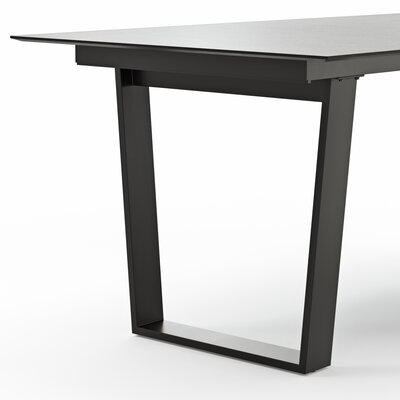 Esstisch Dinner - LB ca. 200x95 cm, Kunststoff, Hellgrau