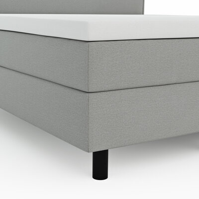 Boxspringbett Valencia - Liegefläche ca. 160x200 cm, Stoff, Zink