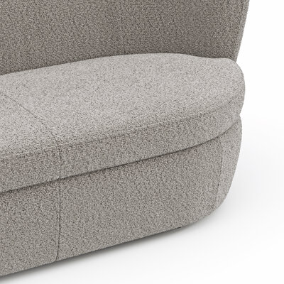 Sofa Cativa - 2-Sitzer, Stoff, Graubeige