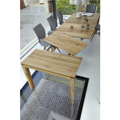 Esstisch 3400 - ausziehbar, LB ca. 200x100 cm, Asteiche massiv, Geölt, Gedrehter Fuss