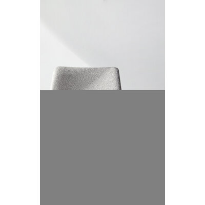 Armlehnstuhl Sedana - drehbar, Leder & Stoff, Grau