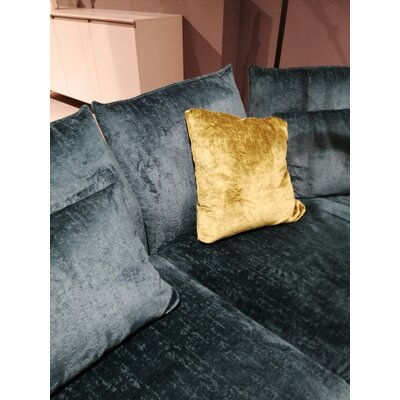 Ecksofa Motone - 2,5-Sitzer, Trapezsofa rechts, Stoff Türkis
