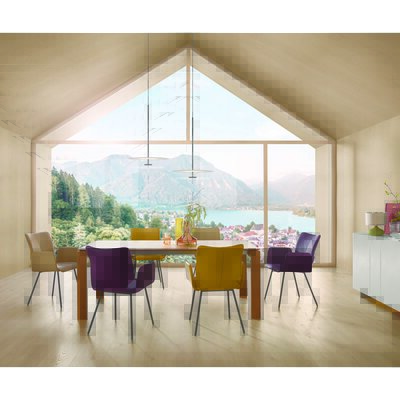 Esstisch Estendo - LB ca. 200x100 cm, ausziehbar, Asteiche massiv, Geölt