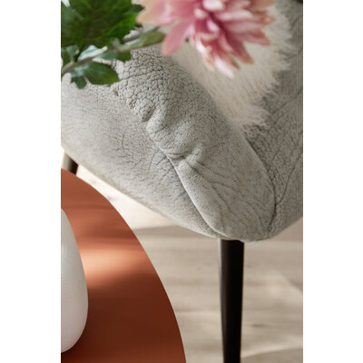 Sessel Sevano - Leder, Offwhite