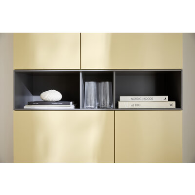 Highboard 3900 - BHT ca. 100x189x45 cm, Lack, Mandel
