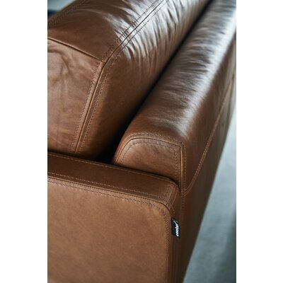 Sofa Cuneo Klassik - 2,5-Sitzer, Leder, Cognac