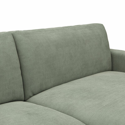 Ecksofa Solero 2.0 - 1,5-Sitzer mit Longchair rechts, Stoff, Olivgrün