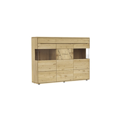 Highboard Amora - Wildeiche massiv bianco 108718