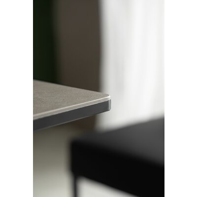 Esstisch Iseo - LB ca. 140x80 cm, ausziehbar, Keramik, Grau