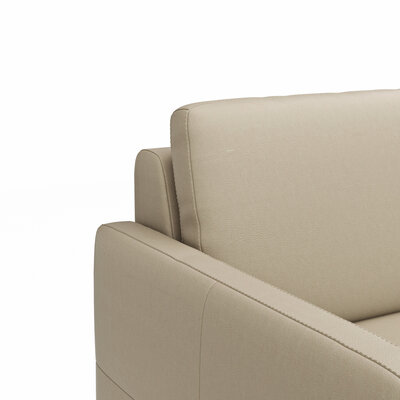 Sofa Arima N - 2-Sitzer, Leder, Champagner