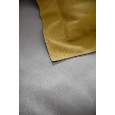 Ecksofa Aprino 1 - 2,5-Sitzer mit Longchair rechts, Leder, Grau