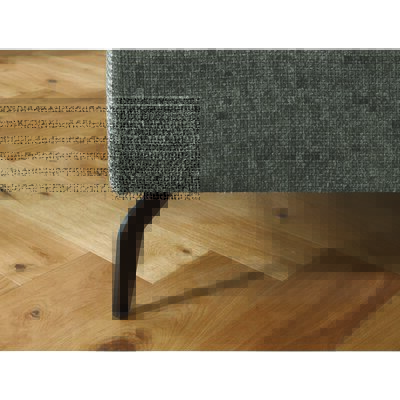 Ecksofa Benissa - Ecke und Abschlussteil mit 2,5-Sitzer rechts inkl. Rückenlehne verstellbar, Stoff, Dunkelgrau