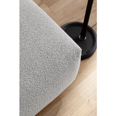 Ecksofa Motone - 2,5-Sitzer mit Ecke rechts, Stoff, Hellgrau