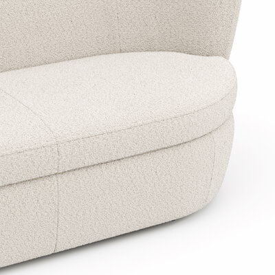 Sofa Cativa - 2-Sitzer, Stoff, Creme