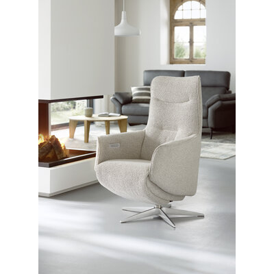 Relaxsessel Riposo - inkl. motorischer Relaxfunktion, Stoff, Graubeige