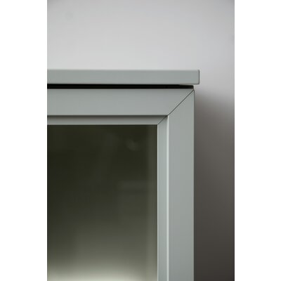 Vitrine 3900 - inklusive Beleuchtung, Lack matt, Salbei