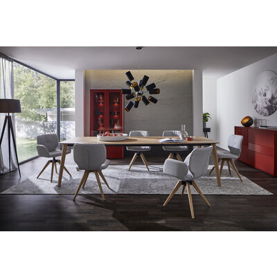 Esstisch Saltino - ausziehbar, LB ca. 180x100 cm, Eiche massiv