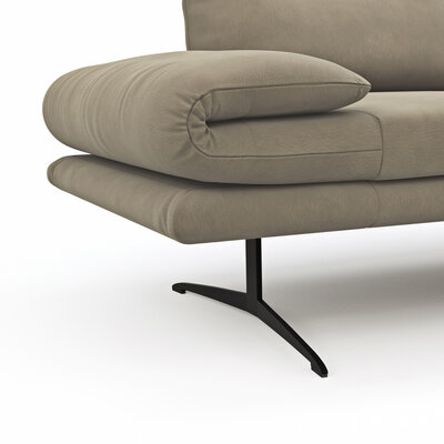 Sofa Lucero - 2-Sitzer, Leder, Taupe