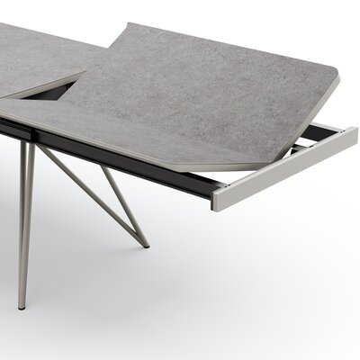 Esstisch Sedana - ausziehbar, LB ca. 200x100 cm, HPL, Grau