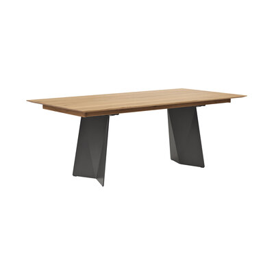Esstisch 3100 - LB ca. 200x100 cm, beiseitig ausziehbar, Asteiche massiv, Geölt 200024