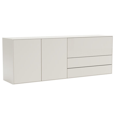 Sideboard Colore - B ca. 200 cm, Lack, Weiß 145331