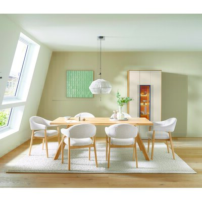Esstisch Tineo - LB ca. 200x100 cm, Charaktereiche massiv