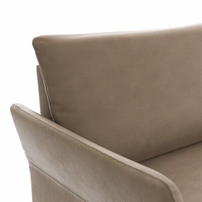 Sofa Rosario - 3-Sitzer, Leder, Rauchbraun