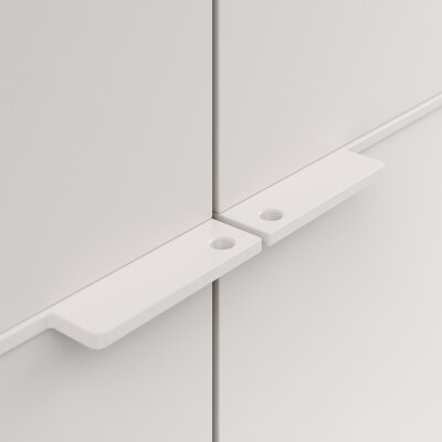 Drehtürenschrank Matera - BTH ca. 301x60x235 cm, Lack Matt, Weiß