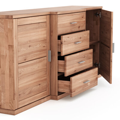 Sideboard Faro 6.0 - Kernbuche massiv, natur geölt