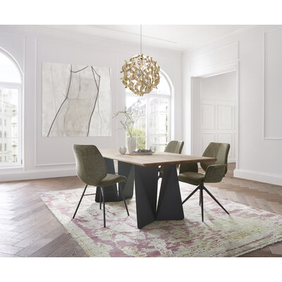Esstisch Cinque Passi - LB ca. 240x95 cm, Asteiche massiv natur