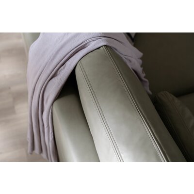 Sofa Cuneo Klassik - 2,5-Sitzer, Leder, Graubraun