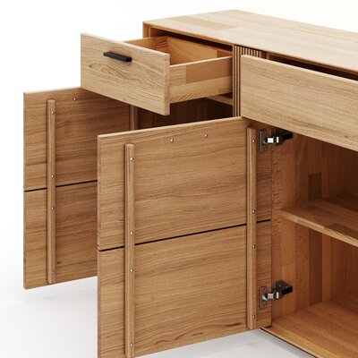 Sideboard Estana - Eiche massiv, legno
