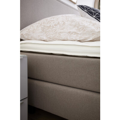 Boxspringbett Valencia - Liegefläche ca. 160x200 cm, Stoff, Mauve