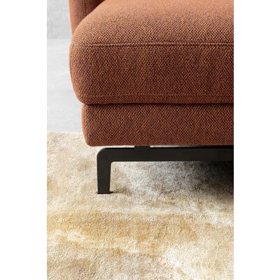 Ecksofa Enna - Longchair Links mit 1,75-Sitzer, inkl. motorischer Relaxfunktion, Stoff, Terracotta