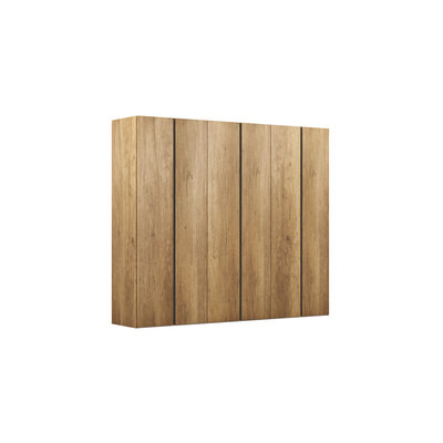 Drehtürenschrank Loretto - B ca. 280 cm, Melamin Astig hell 101958