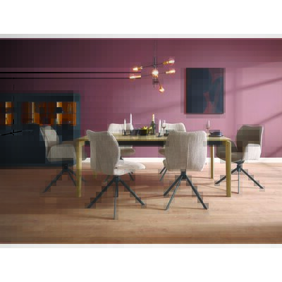 Esstisch Cambre - LB ca. 200 x 90 cm, ausziehbar, Eiche massiv