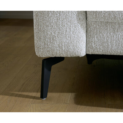 Ecksofa Rafaela 2.0 - 2,5-Sitzer mit Longchair rechts inkl. Sitzvorzug, Kopteilverstellung motorisch und Relaxfunktion motorisch im Longchair, Stoff, Champagner
